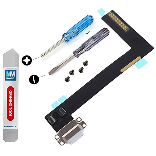 Dock Connector für iPad Air 2 Schwarz Ladebuchse Flexkabel Anschluss inkl. professionelles Toolkit und 2 x Schrauben für einfache Montage MMOBIEL