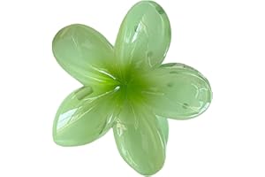 SBYHBHYDS Ei-Blume Haarklammer für Dickes Dünnes Haar,1 Stück rutschfeste Acryl niedliche Blumen Haarspangen Große Haarklammern für Frauen Mädchen Haarstyling Strand Party Pool Zubehör (J-4, One Size)