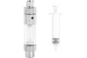 Laroal CO2-bubblräknare aluminiumlegering engångs-CO2-regulator för akvarium för de flesta CO2-system