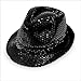 Produktbild Hut mit Pailetten Glitzerhut Trilbyhut Partyhut schwarz