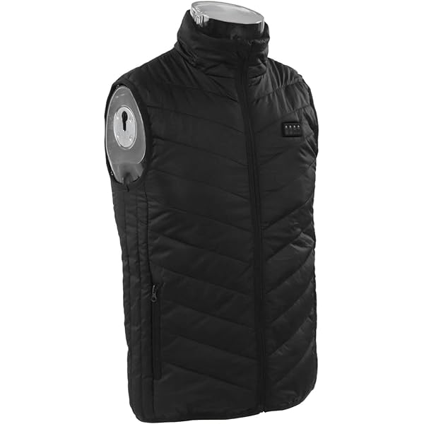 Y.A. LOTUS Verwarmd vest, verwarmd vest USB oplaadbaar, perfect voor mannen en vrouwen, ideale bodywarmer jas - (exclusief powerpack), zwart, XXL