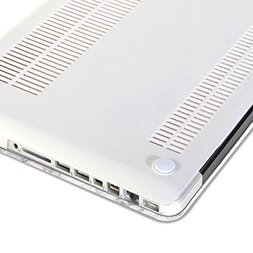 MacBook Pro 13 hülle, GMYLE Hard Case Print Frosted für MacBook Pro 13 inch – Weiß Marmor Muster Durch gummierte Hard Shell Macbook Fall-Abdeckung Hülle Case Etui Tasche - 5