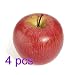 Produktbild fendii 4 lebensechte künstliche Äpfel Faux Fruit Fashion Home Party Kitchen Decor