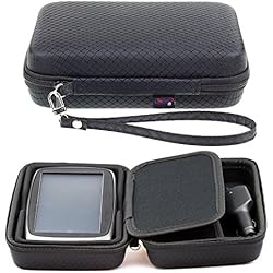 Negro Funda Duro Para TomTom Go Basic 6'' Essential 6 '' Go 6200 6250 6100 Go 620 610 GO Camper Go 61 Go 60 Go 600 & Go 6000 Go Professional Con Asa y Compartimentos Para Accesorios