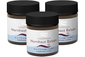 alva Naturkosmetik Hornhaut Balsam 3x 30ml – Vegan, natürlich, zertifiziert - Effektive Hornhaut Entfernung - Füße, Hände, Ellenbogen und Knie – Hautbalsam für zarte, weiche Haut