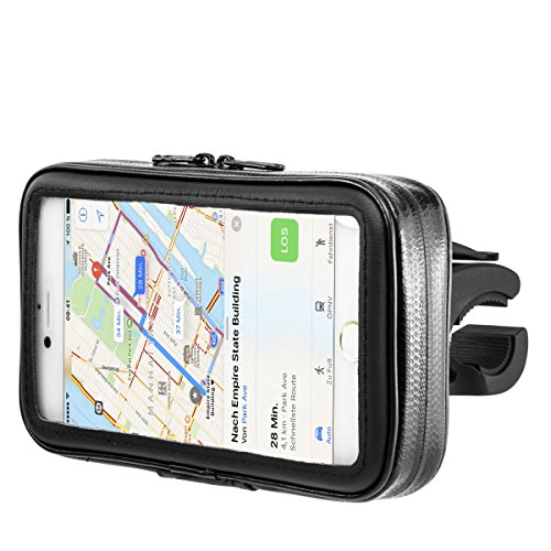 Wasserdichte Fahrrad- und Motorrad-Halterung Universal mit Wasserdichter Tasche fÃ¼r Handy Smartphone 5,2 Zoll - 5,7 Zoll wie z.B. iPhone 6, 6S, 7, 7 Plus / Galaxy S5, S6, S7, S7 Edge, Note 4, Note 5, Note Edge / Huawei P8, P9, Lite, Plus / Sony Xperia Z3, Z5, Premium, XZ, X / HTM M8, M9, M10 / LG G4, G5 und andere Handys/Smartphones