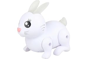 Giffy/Oyuncak Müzikli Işıklı Pilli Hareket Eden ve Zıplayan Sevimli Tavşan Emekleme Yardımcı Eğitici (Beyaz)