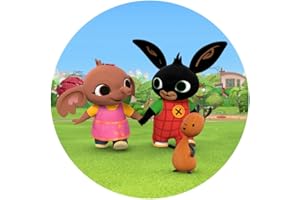 PARTYLANDIA Cartoon-Dekoration und Kuchendekoration, Motiv: Bing aus Scheiben, zum Verzieren von Kake-Design (Modell 3)