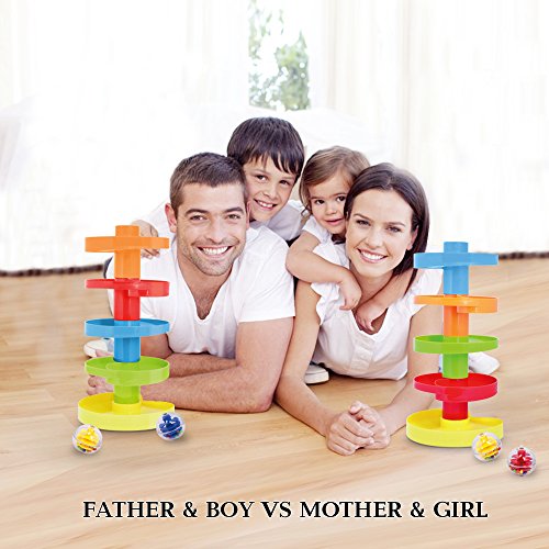Ball Drop. Educational Family Fun for Baby and Toddler. Stack them higher.