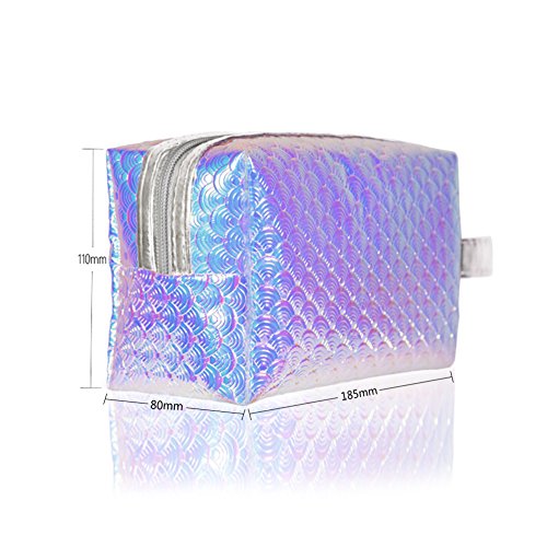 BeautyBigbang-Portable-Trousse--Maquillage-Pochette-de-Voyage-Sac-Motif-Ecaille-Cosmtique-Organisateur-de-Toilette-avec-Fermeture