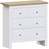 Vida Designs Kommoden & Sideboards, MDF, Spanplatte und Melaminfurnier, Weiß, Standard