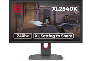 BenQ ZOWIE XL2540K Esports Gaming Monitor | 24.5 inch 240Hz XL Setting to Share | 120Hz Compatible for PS5 and Xbox Series X, black