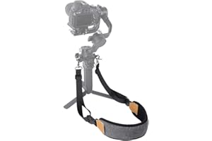 Hensych Cinghia a doppio gancio in metallo per alleviare lo stress Cordino per RS 2/RSC 2/Ronin-S/Ronin-SC Spessore morbido e confortevole Cinghia in nylon a tessitura densa Montaggio