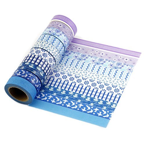 Très Chic Mailanda Washi Tape 10er Set Dekobänder Klebeband Masking Tape