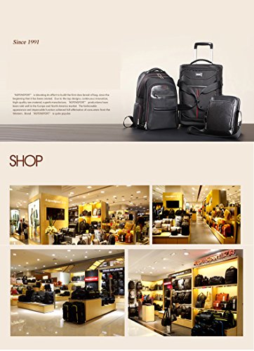 Aspen Business Laptop Rucksack 15.6-17 Zoll Wasserdicht Wanderrucksack Sportrucksack Reiserucksack Schulrucksack Mädchen Herren Damen - 9