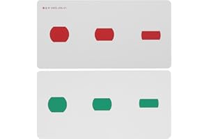 JONLAKI 2pcs Cartes de Formation au Sens Visuel, Cartes de Correction du Strabisme Améliorent le Sens Visuel Cartes de Formation en Papier Couché étanche à L'amblyopie