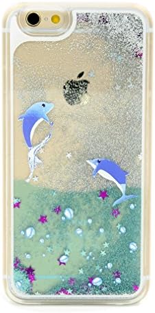 iPhone 6 / 6S Case , Hamyi Blue Penguin Pattern Shiny 3D Dynamic Liquid Glitter Quicksand Transparent Hard Plastic Back Cover for Apple iPhone 6 / iPhone 6S (4.7 inch Screen)