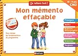 Image de Mon mémento effaçable CM2