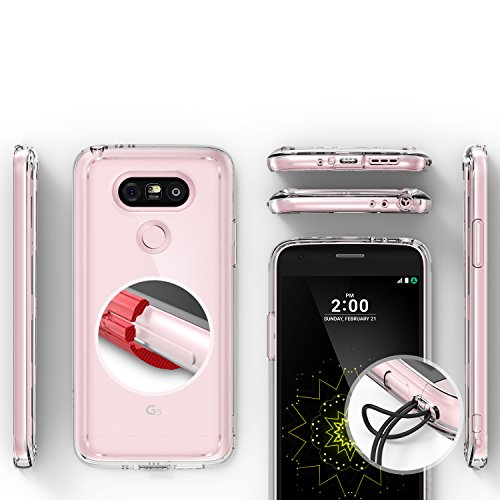 Funda LG G5  Ringke  FUSION  Choque Absorci  n TPU Parachoques  Choque Tecnolog  a Absorci  n  Conviviente tap  n antipolvo  para LG G5 2016 - Smoke Black