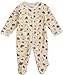 Hello Kitty Baby Girls' "Leopard Heart" Footed Coverall - ivory, 3 - 6 months
