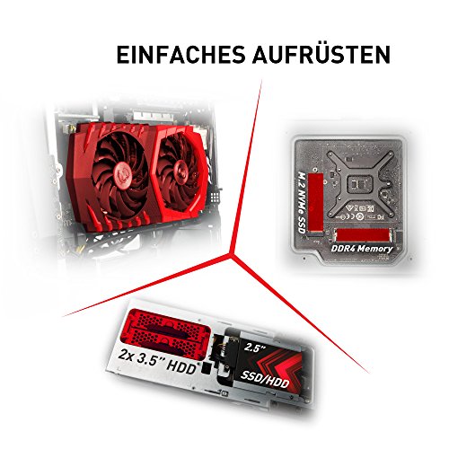 MSI 9S6-B90911-005-956-B907-102 Aegis X3 VR7RE-005DE Desktop PC (Intel Core i7-7700K, 2000GB Festplatte, 16GB RAM, Geforce GTX 1080, Win 10 Home) schwarz - 8