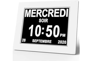 Excelvan DC8001 - Orologio-calendario con data, giorno e ora