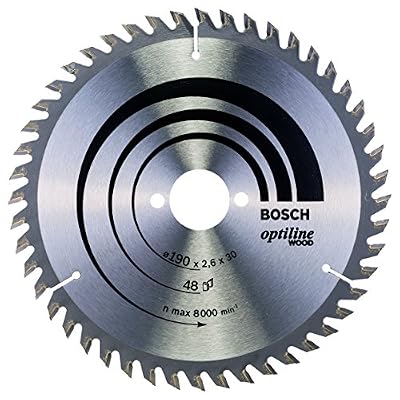 Bosch 2608640617 Lame de scie circulaire Optiline Wood 190 x 30 x 2,6 mm, 48, 1 pièce