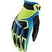 Produktbild Thor Spectrum Kinder Motocross Handschuhe Cross Enduro Offroad Quad MTB BMX Sx Mx Fr Dh Blau Rot Schwarz Weiss Grün Gelb (M, Grün / Blau)