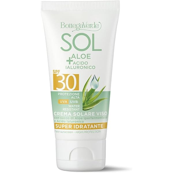Bottega Verde SOL Argan Gesichtssonnencreme – LSF 30, 50 Ml, Mit Arganöl & Vitamin E, Für Mischhaut