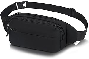 QINLOV Sac Banane Homme Femme Ville De Sécurité pour Voyage Ou Outdoor Sport Waist Pack Fanny Pack pour Vie Quotidienne Ou Randonnée