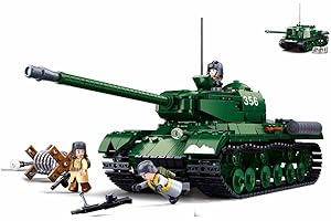 Sluban Klemmbausteine Army(Battle of Budapest)-Is2 Heavy Tank/ISU Tank Destroyer 2In1 845Pcs