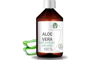 B.O.T COSMETIC & WELLNESS BIO Aloe Vera Pure Liquid : Production de cosmétiques maison. Soins de la peau et des cheveux. 6x + Hydratant. Anti-âge, Après-rasage. Après le rasage. Soin naturel de la peau - 100 ml