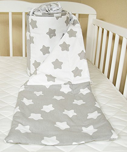 Amilian® Bettumrandung Nest Kopfschutz Nestchen 420x30cm, 360x30cm, 180×30 cm Bettnestchen Baby Kantenschutz Bettausstattung MIX 6 - 2