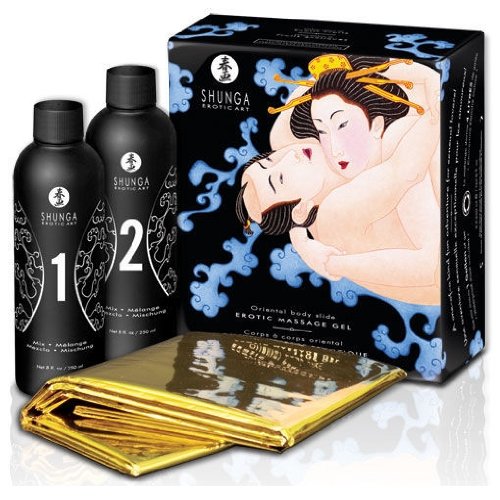 SHUNGA GEL DE MASAJE EROTICO CUERPO A CUERPO ORIENTAL FRUTAS EXOTICAS
