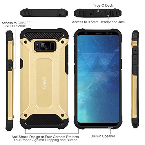 Galaxy S8 Funda J D Armadura Delgada Doble Capa Protecci n Pesada H brida Resistente Funda Protectora y Robusta para Samsung Galaxy S8 - Oro reviews Galaxy S8 Funda J D Armadura Delgada Doble Capa Protecci n Pesada H brida Resistente Funda Protectora y Robusta para Samsung Galaxy S8 - Oro