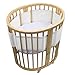 Safe Dreams 4-Sided Cot Wrap with 100% cotton surface (White)