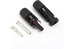 ILAMDEETEK 1 Paar Solarstecker, Solarpanel Kabelstecker,Männlich/Weiblich Solarpanel Kabelstecker,Photovoltaik Steckverbinder,für 2.5/4/6 mm² Solarpanel PV Kabel