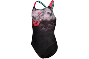 ARENA Girl's Splash Point Swimsuit V Back Intero Bambine e Ragazze