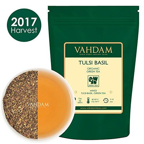 Download Bio Tulsi Grüne Teeblätter aus Indien, Köstliche detox Mischung aus grünem Tee gemischt mit frischen Basilikum Blättern, KRAFTVOLLE ANTIOXIDANTIEN, 100% Natürliche Tulsi Tee, (Losses Blatt) Tee 100g Download Bio Tulsi Grüne Teeblätter aus Indien, Köstliche detox Mischung aus grünem Tee gemischt mit frischen Basilikum Blättern, KRAFTVOLLE ANTIOXIDANTIEN, 100% Natürliche Tulsi Tee, (Losses Blatt) Tee 100g