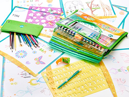 Valisette-de-Pochoirs--Dessin-pour-les-Enfants-par-Creativ-Craft-Jouet-Educatif-et-Activit-Idale-pour-les-Voyages-Eveille-la-Crativit-des-Garons-et-des-Filles-ds-4ans-Mdaille-dor--Loved-By-Parents--en