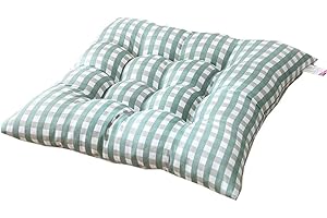 AGDLLYD Set de 4 Cojines de Asiento cojín de Silla 40x40x7cm para Interior y Exterior - Modelo 2019 - Muchos Colores - Acolchado Grueso/cojín de Suelo