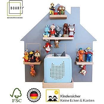 Regale Für Tonie Figuren BOARTI Kinder Regal Herz 2er Set In Rosa - Für Toniebox Figuren, Ca. 26 Stück, Magnetisch Nachhaltiges Holz Regal Set