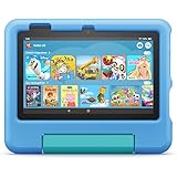 Kindgerechte Hülle für das Fire 7-Tablet (nur kompatibel mit der 12. Generation, 2022), für Kinder von 3–7 Jahren, blau