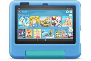 AMAZON Kindgerechte Hülle für das Fire 7-Tablet (nur kompatibel mit der 12. Generation, 2022), für Kinder von 3–7 Jahren, blau