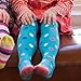 Piccalilly Organic Cotton Blue Girls Spot Tights 0-12 Months