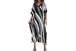 Bsubseach Maillot De Bain pour Femme Turc Kaftan Maillot De Bain Couvert De Plage Caftan Robes Longues