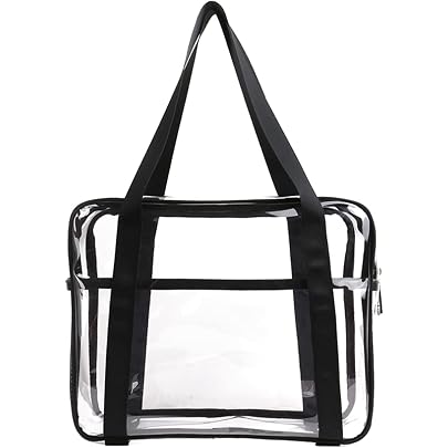 Borsa a tracolla da donna, trasparente, approvata dallo stadio