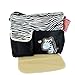 Tofern Multifunctional Mummy Handbag Baby Diaper Nappy Changing Bag, White-Zebra