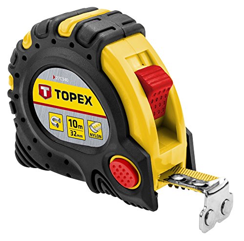 Topex Stahlrollbandmaß 10 m x 32 mm, Magnet, 27C340