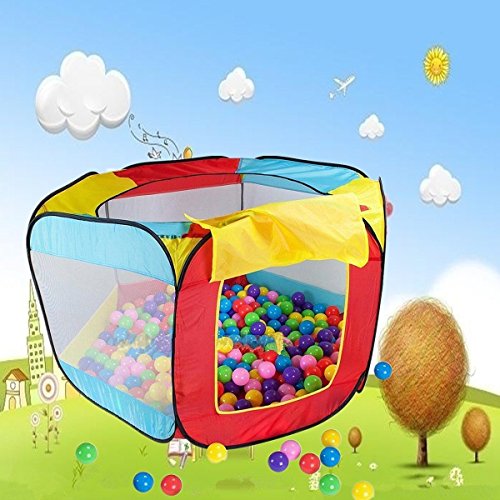 MOHOO-Piscine--Balles-Portable-Tente-de-Jeu-Jardin-pour-Les-Enfants-avec-Sac-de-Rangement-sans-les-Balles